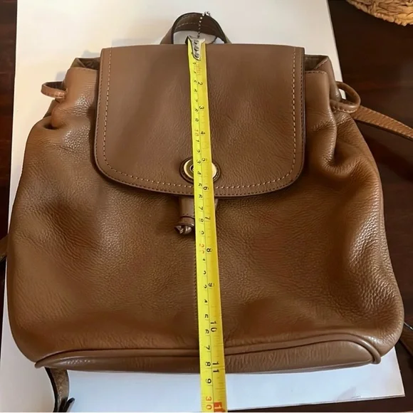 Coach Brown Leather Backpack - Picture 6 of 8